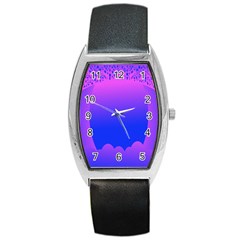 Abstract Bright Color Barrel Style Metal Watch by Nexatart