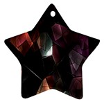 Crystals Background Design Luxury Star Ornament (Two Sides) Front