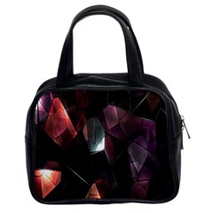 Crystals Background Design Luxury Classic Handbags (2 Sides) by Nexatart