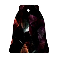 Crystals Background Design Luxury Bell Ornament (two Sides) by Nexatart