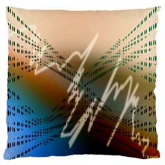 Pop Art Edit Artistic Wallpaper Standard Flano Cushion Case (one Side) by Nexatart