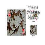 Dry Nature Pattern Background Playing Cards 54 (Mini)  Front - HeartJ