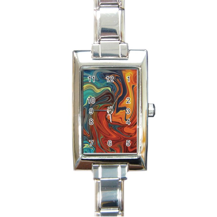 Creativity Abstract Art Rectangle Italian Charm Watch