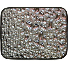 Droplets Pane Drops Of Water Fleece Blanket (mini)