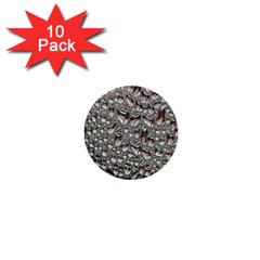 Droplets Pane Drops Of Water 1  Mini Buttons (10 Pack)  by Nexatart