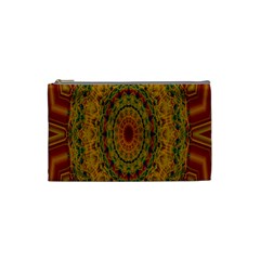 India Mystic Background Ornamental Cosmetic Bag (small)  by Nexatart