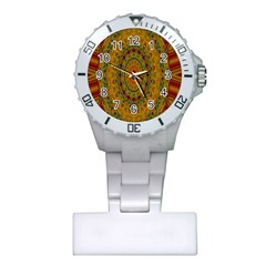 India Mystic Background Ornamental Plastic Nurses Watch by Nexatart