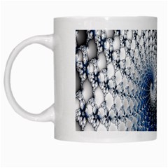 Mandelbrot Fractal Abstract Ice White Mugs by Nexatart