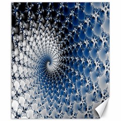 Mandelbrot Fractal Abstract Ice Canvas 8  X 10  by Nexatart