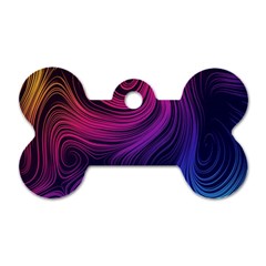 Abstract Pattern Art Wallpaper Dog Tag Bone (one Side) by Nexatart