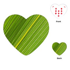 Leaf Plant Nature Pattern Playing Cards (heart)  by Nexatart