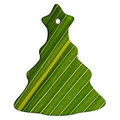 Leaf Plant Nature Pattern Christmas Tree Ornament (two Sides) by Nexatart