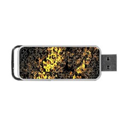 The Background Wallpaper Gold Portable Usb Flash (one Side) by Nexatart