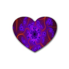Fractal Mandelbrot Julia Lot Heart Coaster (4 Pack) 