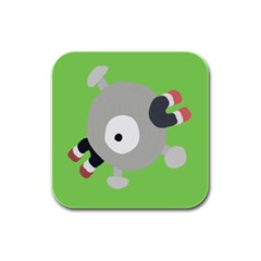 Magnemite (blue) Rubber Square Coaster (4 Pack)  by SamEarl13