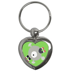 Magnemite (blue) Key Chains (heart) 
