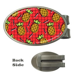 Fruit Pineapple Red Yellow Green Money Clips (oval) 