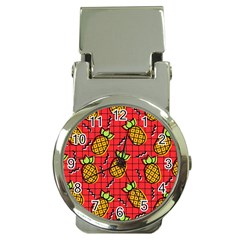 Fruit Pineapple Red Yellow Green Money Clip Watches by Alisyart