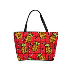 Fruit Pineapple Red Yellow Green Shoulder Handbags