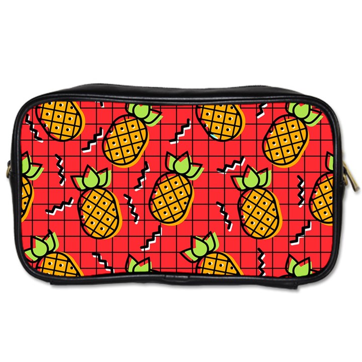 Fruit Pineapple Red Yellow Green Toiletries Bags 2-Side