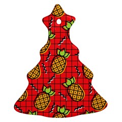 Fruit Pineapple Red Yellow Green Ornament (christmas Tree) 