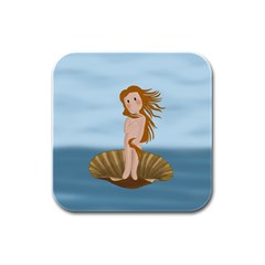 The Birth Of Venus Rubber Square Coaster (4 Pack) 