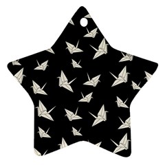 Paper Cranes Pattern Ornament (star) by Valentinaart