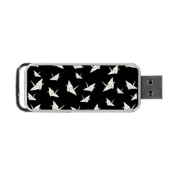 Paper Cranes Pattern Portable Usb Flash (one Side) by Valentinaart