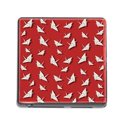 Paper Cranes Pattern Memory Card Reader (square) by Valentinaart