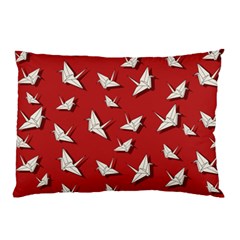 Paper Cranes Pattern Pillow Case by Valentinaart