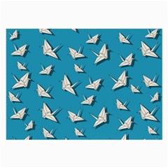 Paper Cranes Pattern Large Glasses Cloth (2-side) by Valentinaart