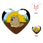 Groundhog day Playing Cards (Heart)  Front