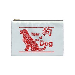 Year Of The Dog - Chinese New Year Cosmetic Bag (medium)  by Valentinaart