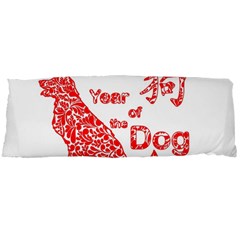 Year Of The Dog - Chinese New Year Body Pillow Case Dakimakura (two Sides) by Valentinaart