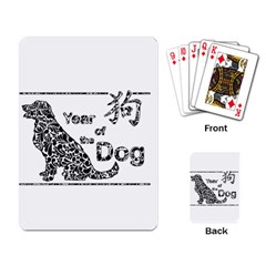 Year Of The Dog - Chinese New Year Playing Card by Valentinaart