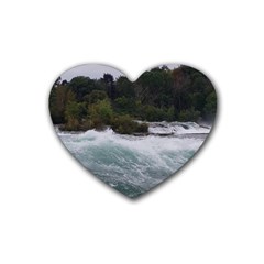 Sightseeing At Niagara Falls Heart Coaster (4 Pack)  by canvasngiftshop