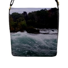 Sightseeing At Niagara Falls Flap Messenger Bag (l)  by canvasngiftshop