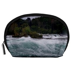 Sightseeing At Niagara Falls Accessory Pouches (large)  by canvasngiftshop