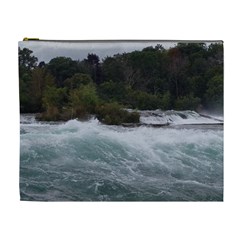 Sightseeing At Niagara Falls Cosmetic Bag (xl) by canvasngiftshop
