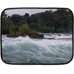 Sightseeing At Niagara Falls Fleece Blanket (mini) by canvasngiftshop