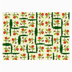 Plants And Flowers Large Glasses Cloth (2-side) by linceazul