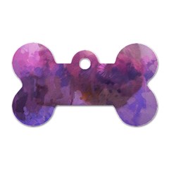 Ultra Violet Dream Girl Dog Tag Bone (one Side) by NouveauDesign