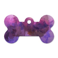 Ultra Violet Dream Girl Dog Tag Bone (two Sides) by NouveauDesign