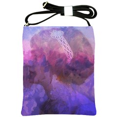 Ultra Violet Dream Girl Shoulder Sling Bags by NouveauDesign