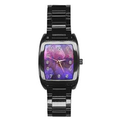Ultra Violet Dream Girl Stainless Steel Barrel Watch by NouveauDesign