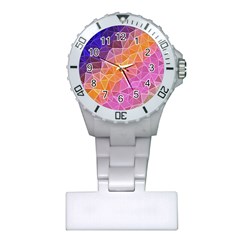 Crystalized Rainbow Plastic Nurses Watch by NouveauDesign