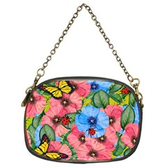 Floral Scene Chain Purses (one Side)  by linceazul