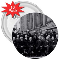 1927 Solvay Conference On Quantum Mechanics 3  Buttons (10 Pack)  by thearts