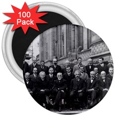 1927 Solvay Conference On Quantum Mechanics 3  Magnets (100 Pack) by thearts