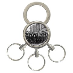 1927 Solvay Conference On Quantum Mechanics 3-ring Key Chains by thearts